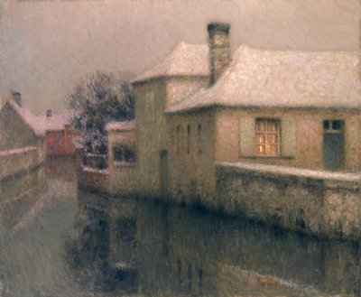 Nemours (Seine at Marne) by Henri Eugene Augustin Le Sidaner